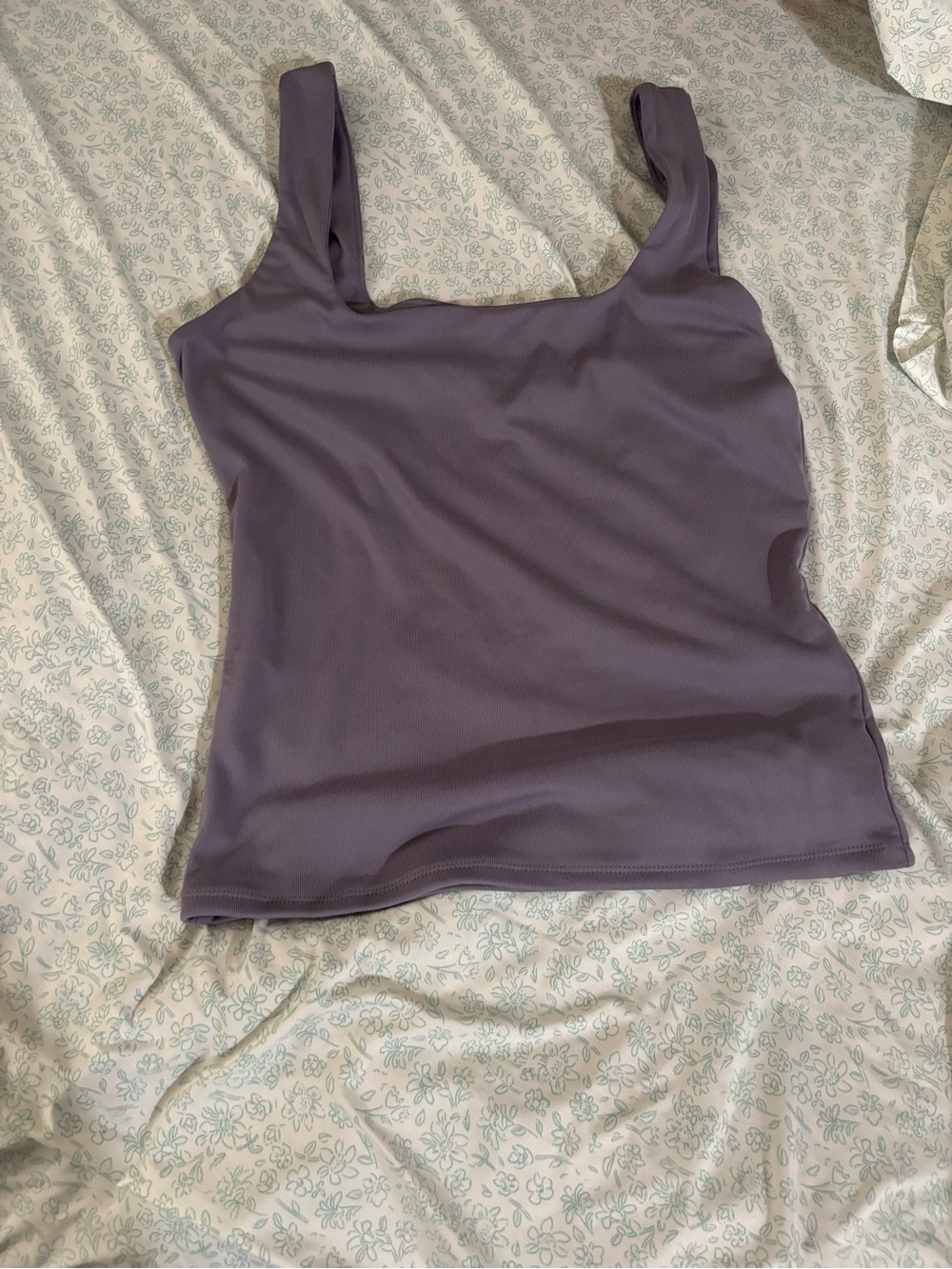 Lavender Ribbed Muscle Tank